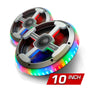 AudioFormz EVOPRO2 10in 3-Way Component Marine IC LED Loud Speakers - Pair Universal-Fit