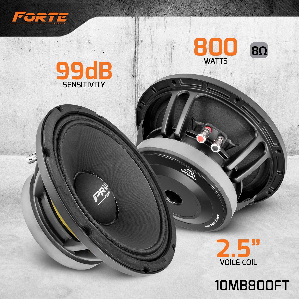 PRV 10MB800FT Midbass PRV Audio