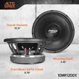 PRV 10MR1200X Midrange PRV Audio