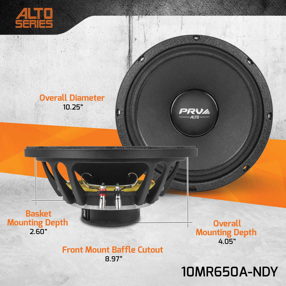PRV 10MR650A-NDY Midrange PRV Audio