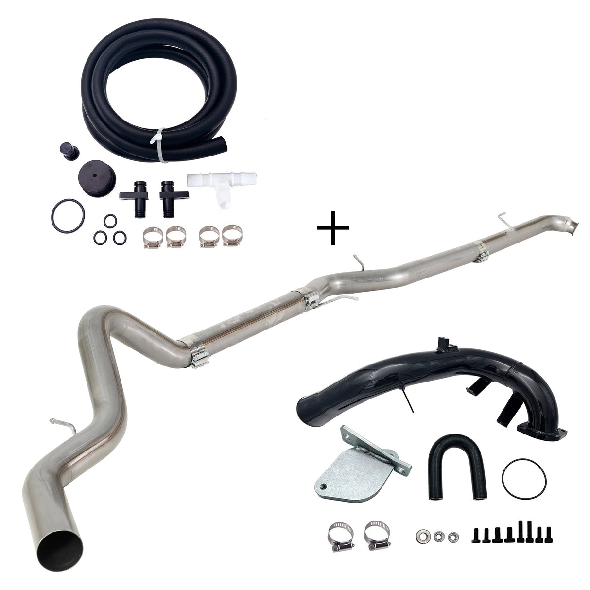 TruckTok 2007.5-2010 6.6L Duramax LMM 4"/5"  Dp-back DPF pipe & EGR delete kit TruckTok