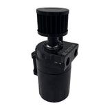 TruckTok Oil Catch Reservoir Breather Can Tank with Filter Cylinder Aluminum Universal TruckTok