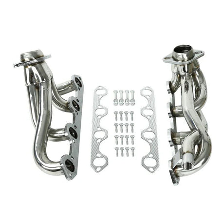TruckTok 1987-1996 Ford 5.8L F150 F250 Bronco Short Header Manifold & EGR Block Off delete Kit TruckTok