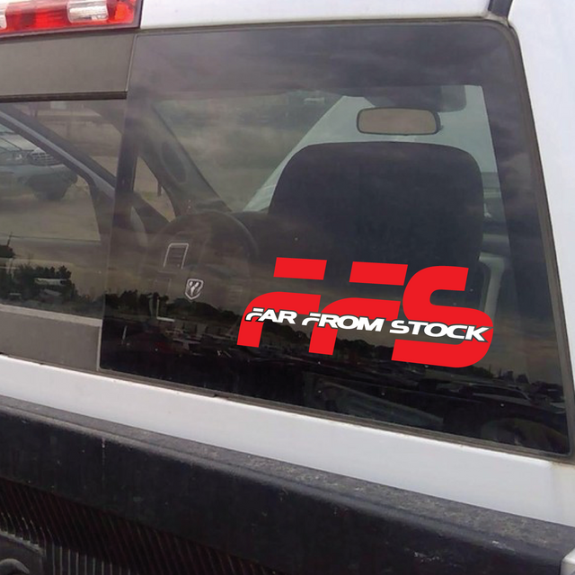 10" FFS Window Decal Far From Stock - Merch