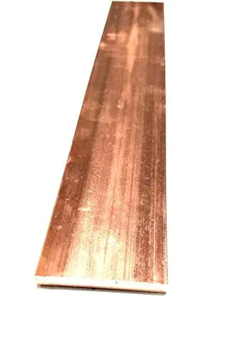 AC/DC Wire And Supply Copper 110 Flat Bar 3/8" x 1" x 6"-Long ->.375" x 1" Copper Bus Bar Copper Bus Bar - Arts Hobbies Crafts Industrial DIY AC/DC WIRE AND SUPPLY