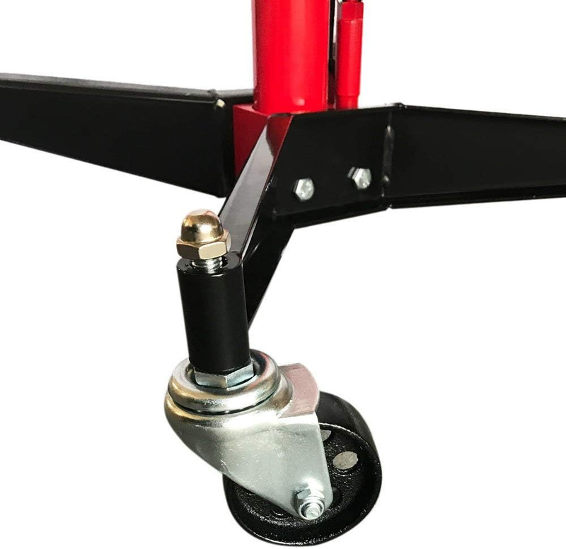 1100 Lb Capacity Foot-Operated Transmission Jack for Car Compatibility