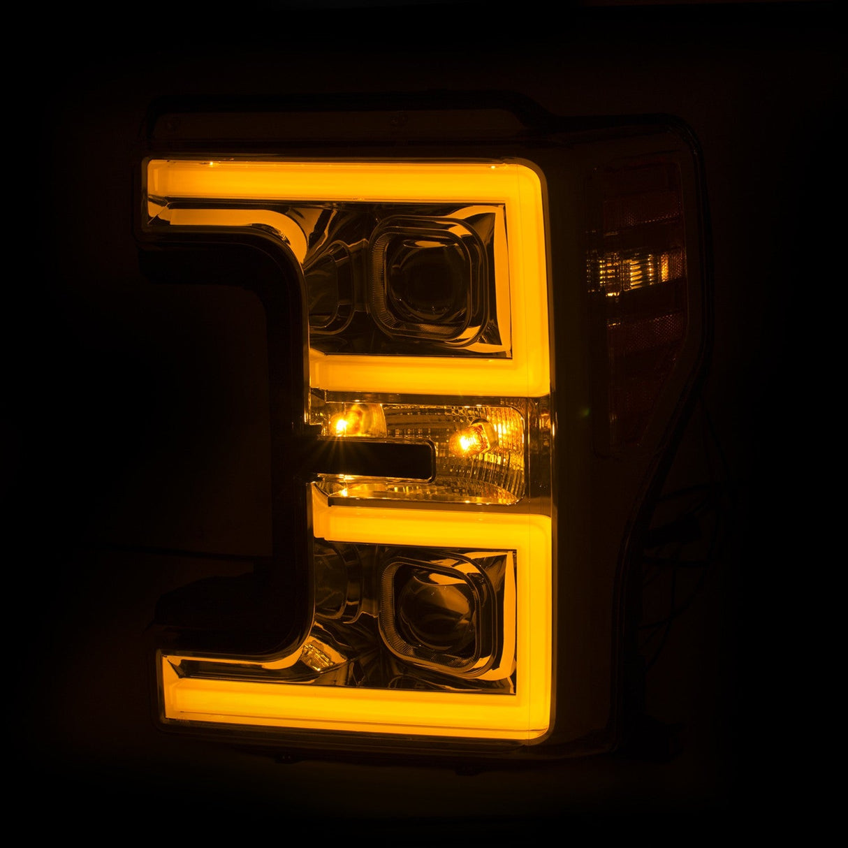 FORD F250 F350 F450 17 -19 PROJECTOR PLANK STYLE SWITCHBACK HEADLIGHT
