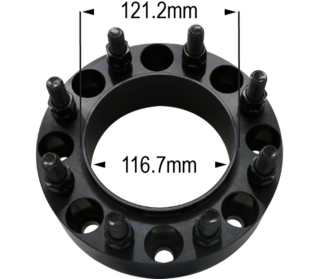 8 x 6.5" to 8 x 6.5" - Hub and Wheel Centric Billet Adapter (Chevy/GMC) Far From Stock - CWA