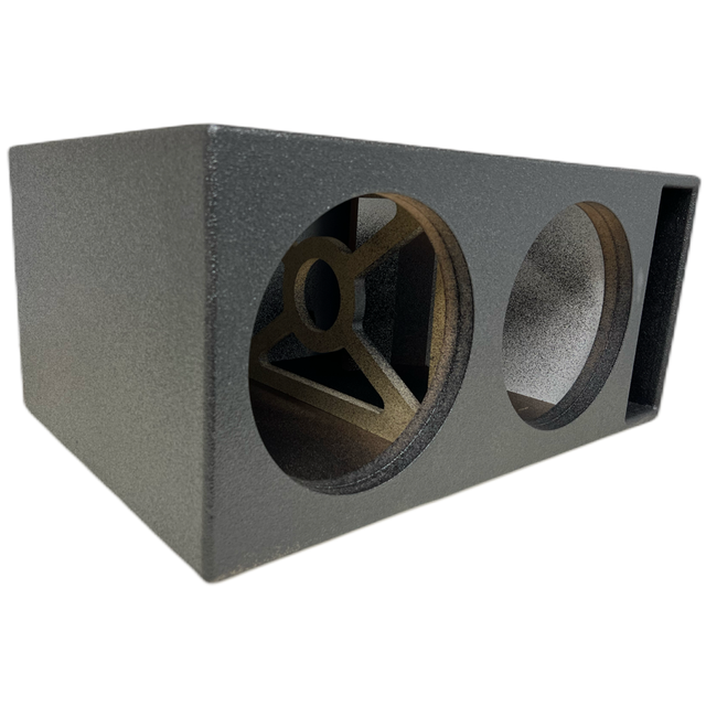 Dual 12" Ported Sub Enclosure XL (Jumbo Air Space) Double Baffled Moon Car Stereo