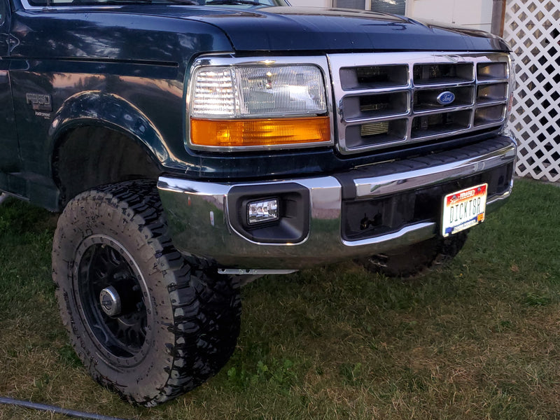 (1992-1997) F-Series & Bronco - OBS to 2020-2022 - Superduty Bumper Conversion Brackets, 1992-1997 Ford F-Series