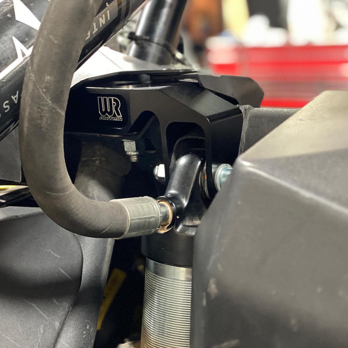 Maverick X3 Billet Rear Upper Shock Mount Brace Kit - WR Edition