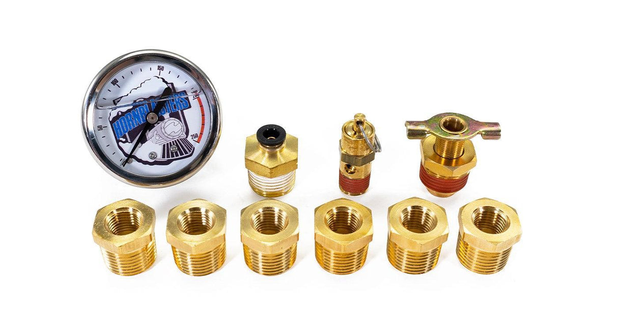 12-Gallon Triple Compressor Fitting Kit HornBlasters