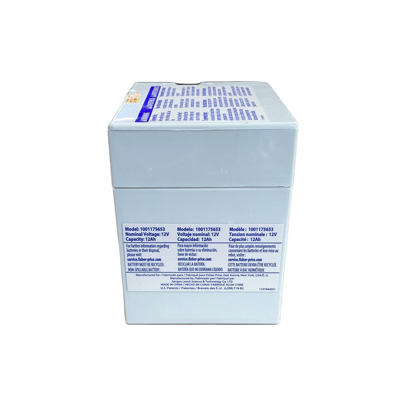 12-Volt Rechargeable Battery for Preschool Ride-On Vehicles