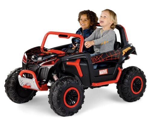 12-Volt Spiderman UTV Ride-On with Real Doors and Two Seats - Brand New!
