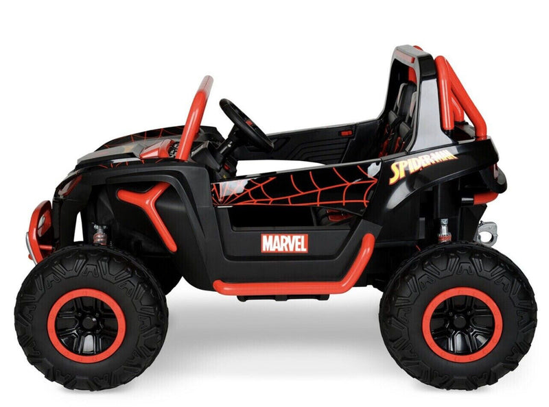 12-Volt Spiderman UTV Ride-On with Real Doors and Two Seats - Brand New!