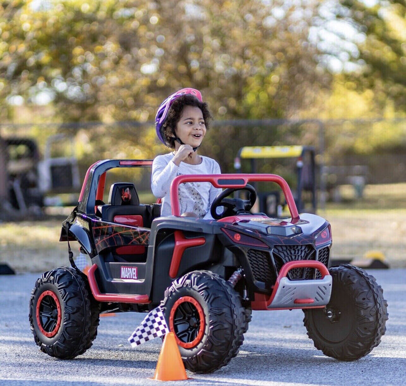 12-Volt Spiderman UTV Ride-On with Real Doors and Two Seats - Brand New!