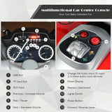 12.8 Inch Electric Ride-On Motorcycle for Kids 3+ Years with LED Lights - Red