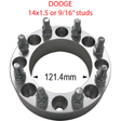 8 x 6.5" to 8 x 6.5" - 121.4mm Hub Centric / 9/16 Studs (Ram) Far From Stock - CWA