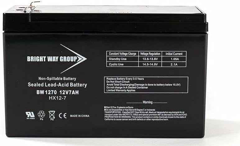 Bright Way Battery for BW 1270 SLA Battery 12V Bright Way