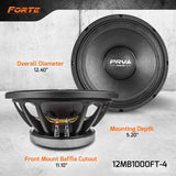 PRV 12MB1000FT-4 Midbass PRV Audio