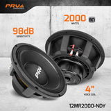 PRV 12MR2000-NDY Midrange PRV Audio