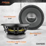 12W1600 | 12" WOOFER LOUDSPEAKER PRV