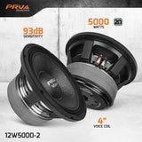 PRV 12W5000-2 Woofer PRV Audio