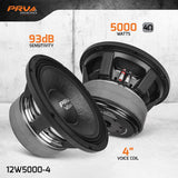PRV 12W5000-4 Woofer PRV Audio