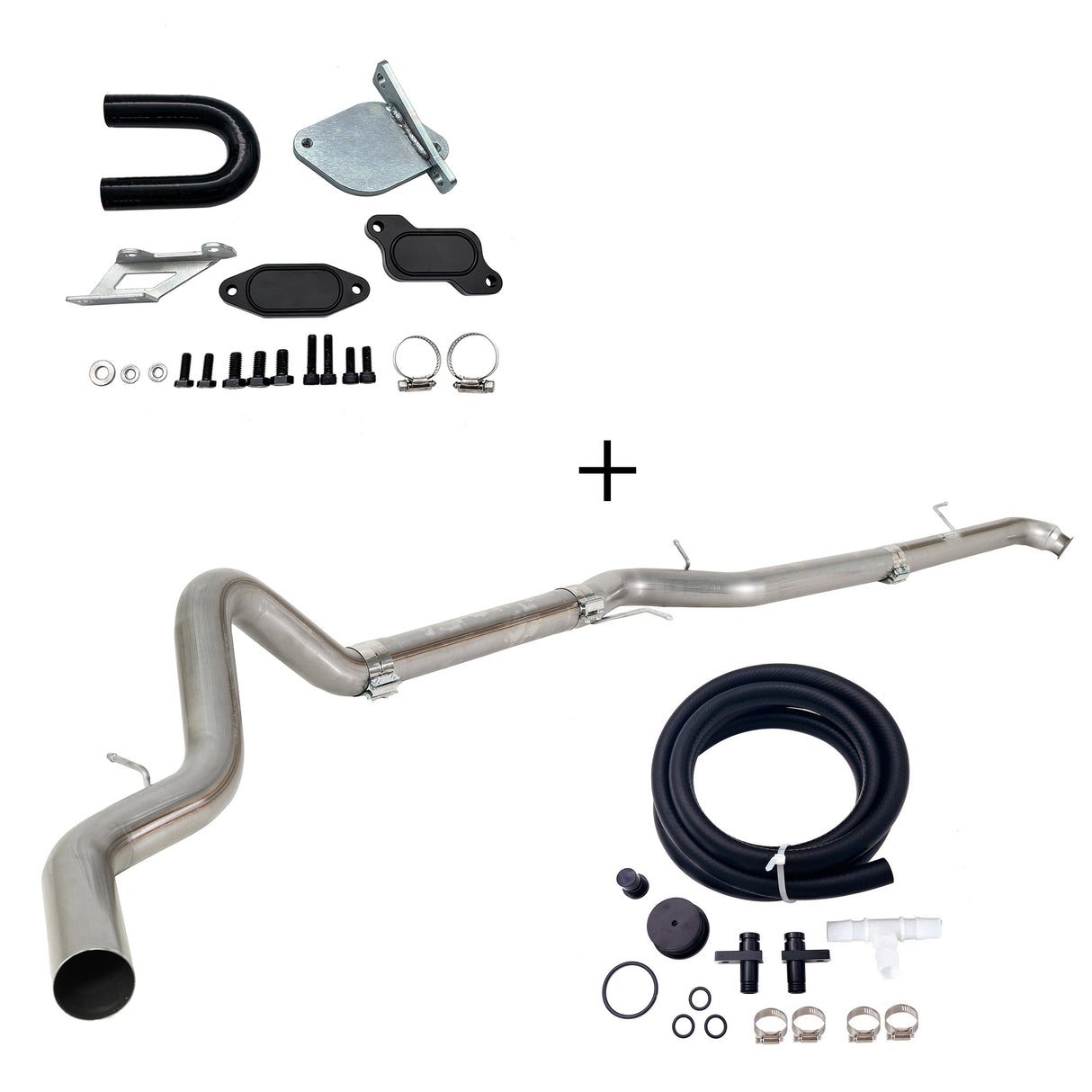 TruckTok 2007.5-2010 6.6L Duramax LMM 4"/5"  Dp-back DPF pipe & EGR delete kit TruckTok