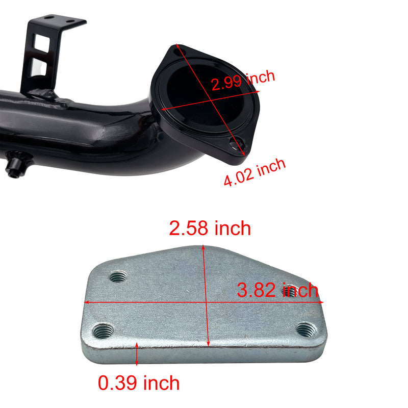 TruckTok 2004-2005 6.6L Duramax LLY 4" DP-Back DPF delete Pipe & EGR Delete Kit