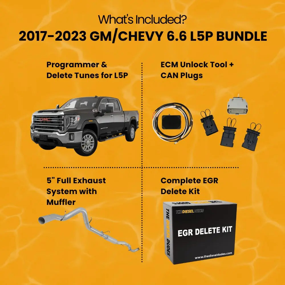 GM/Chevy Duramax 6.6 L5P Full Delete Bundle | 2017-2023 thedieseldudes