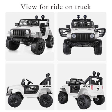 12V 2-Seater Electric Ride-On Car with LED Lights, MP3 Player, and Remote Control for Kids