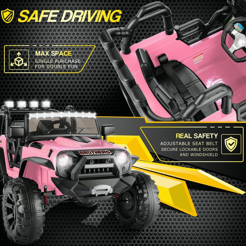 12V/24V Electric Jeep Truck ATV for Kids with Parent Remote Control - Fun and Safe Ride-On Toy