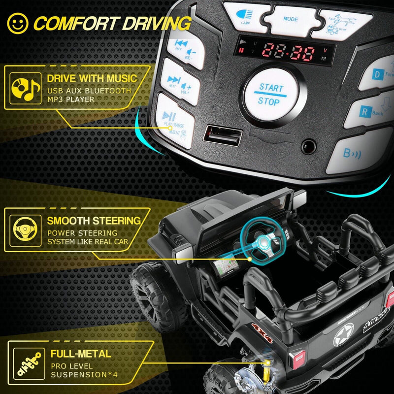 Electric 4 Wheeler ATV Car Jeep Truck for Kids - 12V/24V Battery Powered Ride-On Toy