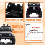 Electric Ride-On ATV Jeep Truck for Kids with LED Lights and Music