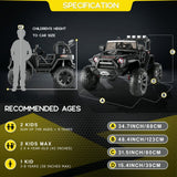 Electric Ride-On ATV Jeep Truck for Kids with LED Lights and Music