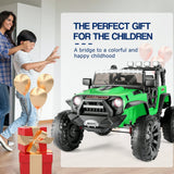 Electric Ride-On ATV Jeep Truck for Kids with LED Lights and Music
