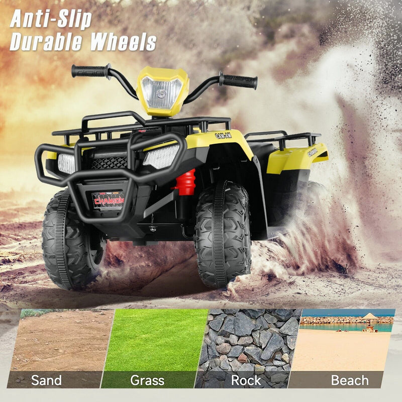 Electric Ride-On Jeep Truck for Kids: 12V/24V ATV Toy with Four-Wheel Drive