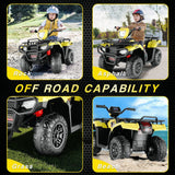 Electric Ride-On Jeep Truck for Kids: 12V/24V ATV Toy with Four-Wheel Drive