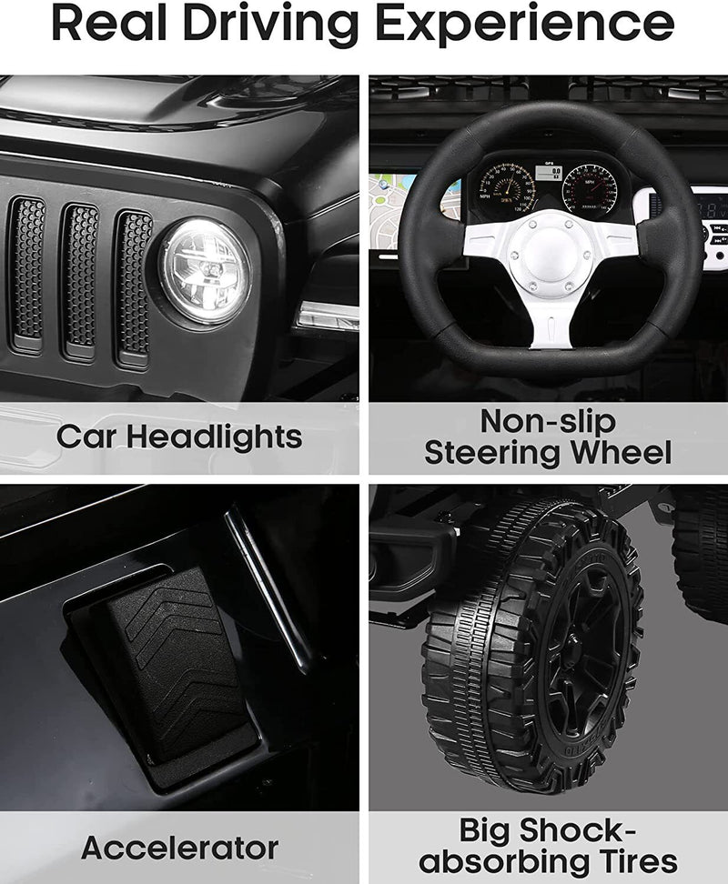 Electric Ride-On ATV Jeep Truck for Kids with MP3 Player - 12V/24V 4-Wheeler Car Toy for Toddlers