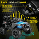 Electric Ride-On ATV Jeep Truck for Kids with MP3 Player - 12V/24V 4-Wheeler Car Toy for Toddlers