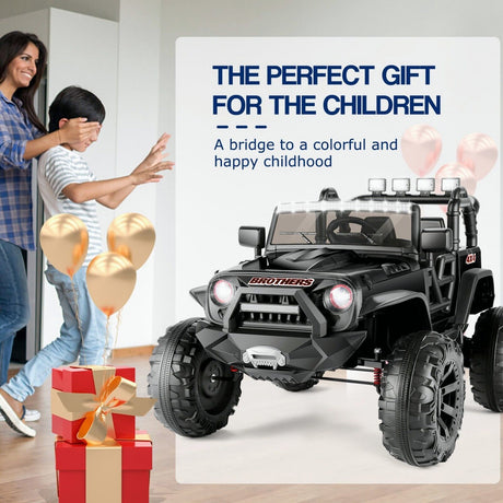 12V/24V Electric Jeep Truck ATV Ride-On Toy with Parental Remote Control for Kids
