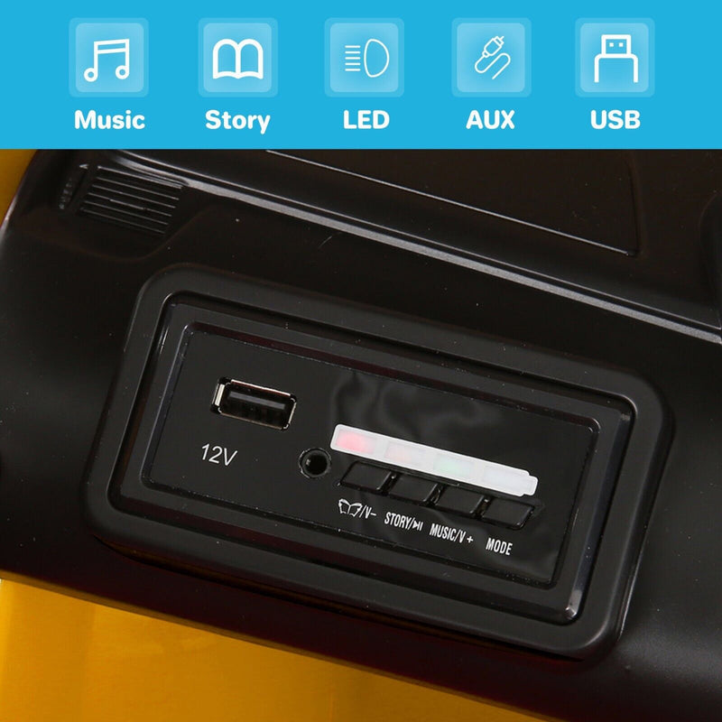 12V/24V Electric Ride On Jeep Toy Car with USB, Bluetooth, and Remote Control for Kids