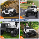 2-Seater Kids Electric Ride-On Truck with Remote Control - 24V/12V Power Options