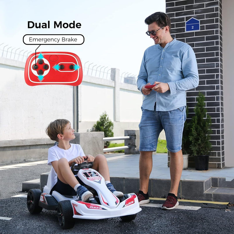 12V 2WD Electric Go Kart for Kids with Remote Control and Safety Belt