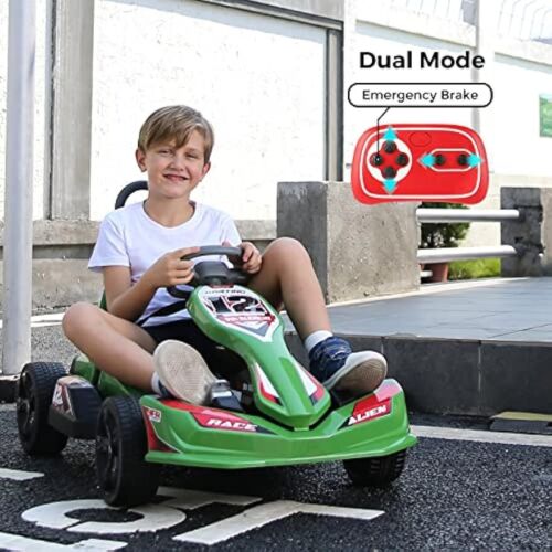 12V 2WD Electric Go Kart for Kids with Remote Control and Safety Belt