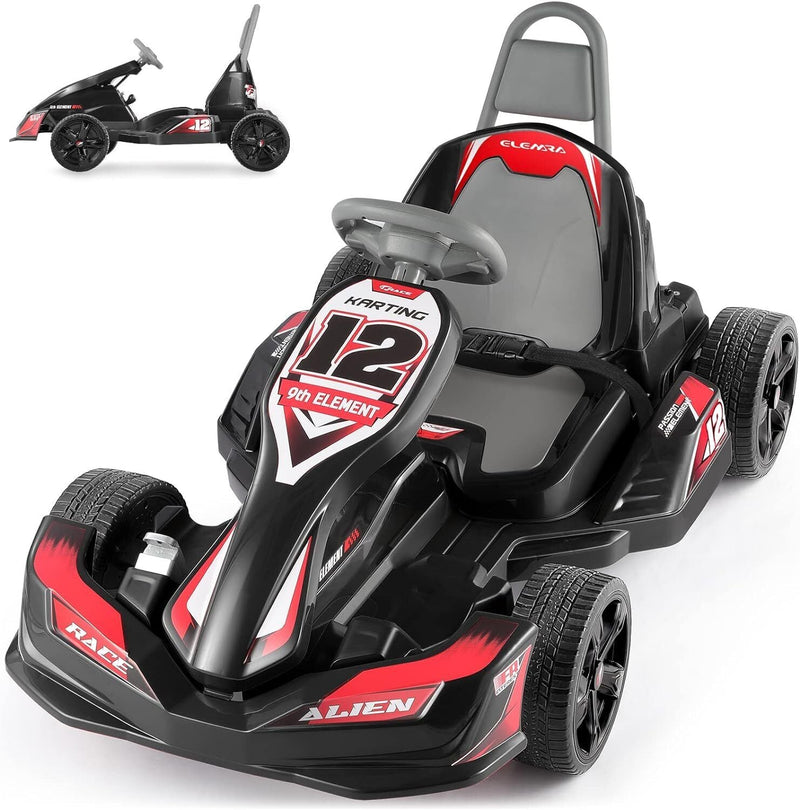 12V 2WD Electric Go Kart for Kids with Remote Control and Safety Belt