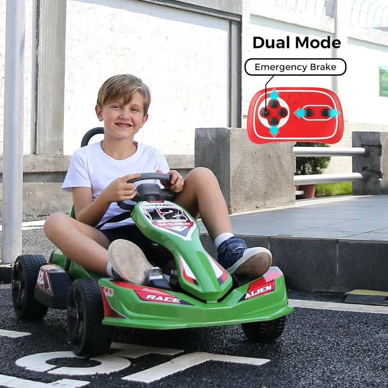 12V 2WD Electric Go Kart for Kids with Remote Control and Safety Belt