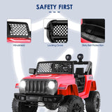 12V 7Ah Electric Kids Ride On Car Power Wheels Jeep - 2 Seater, Safe and Reliable