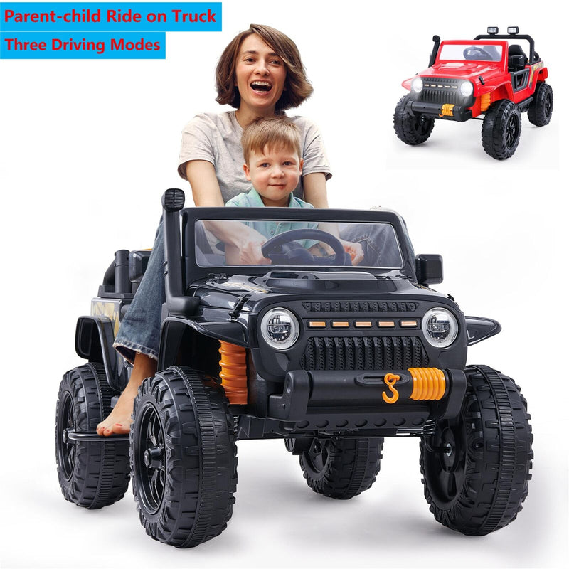 12V Battery Powered 2 Seater Kids Ride On Truck with Parent Remote Control